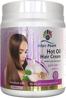 Crème de traitement capillaire à l'huile chaude blue pearl aux extraits d'ail |