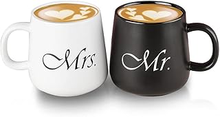 Ensemble de tasses à café mr & mrs design, cadeaux de couple, cadeaux