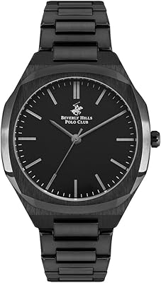 Montre analogique noire pour hommes beverly hills polo club - bp3023x.650, noir
