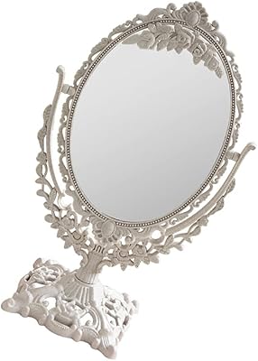 Miroir de maquillage sain pour table miroir de table cosmétique vintage avec support