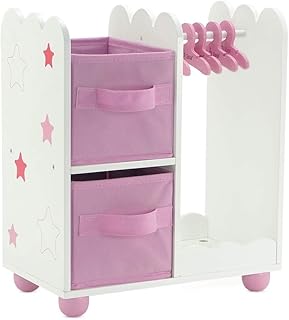 Meubles de poupée emily rose de 14" | placard de poupée rose