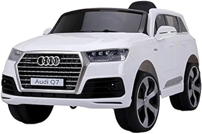 Voiture électrique pour enfants audi q7 12v officielle de luxe dorsa, blanche, audi2188