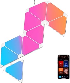 Appliques murales triangulaires d'éclairage rvb hiwasai avec 16 millions de couleurs
