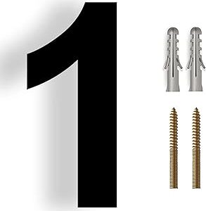 Numéros de maison modernes pour l'extérieur, numéro de maison flottant de 8 pouces, extérieur en métal en acier inoxydable noir (n° 1). De la mode à l'électronique, Diaytar Sénégal a tout ce qu'il vous faut