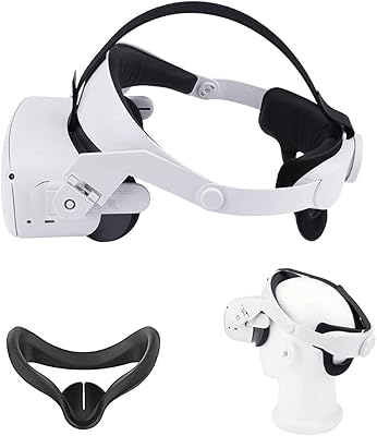 Sangle oculus quest 2 halo et cache-visage en silicone remplacement réglable pour sangle