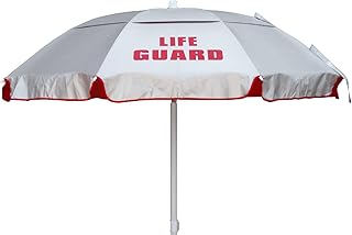 Parapluie de sauveteur kmp musi | parapluie d'extérieur avec mécanisme de poussée inclinable
