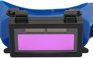 Eujgoov lunettes de soudage à obscurcissement automatique masque pour les yeux à obscurcissement automatique solaire lunettes de soudage casque de soudage lunettes de soudeur solaire lunettes de protection des yeux à lentille rabattable (bleu). Diaytar : Votre allié pour des achats malins et économiques