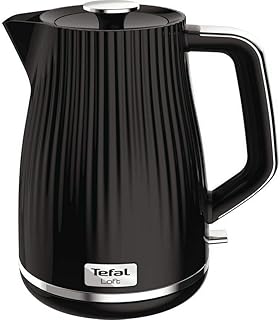 Bouilloire électrique tefal ko250840 de loft - 1,7 litres / noir, plastique, 3000