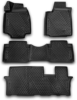 Convient au honda pilot 2009-2015 avec tapis de sol pour la deuxième rangée