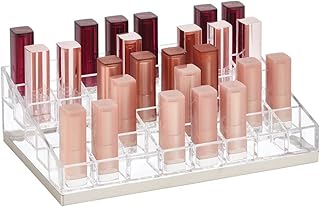 4basics organisateur de rouge à lèvres avec base en acier inoxydable, support de rouge à lèvres à 40 emplacements, organisateur de rouge à lèvres en acrylique transparent, organisateur de maquillage de rouge à lèvres. Diaytar : Où vos envies rencontrent votre budget