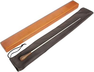 Bâton d'orchestre à manche en bois dur, 15" de long avec boîte