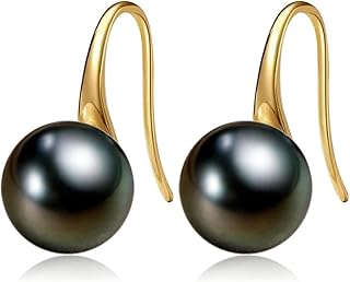 Boucles d'oreilles en perles pour femmes boucles pendantes hypoallergéniques plaquées or
