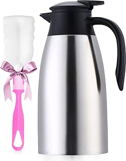 Carafe à café thermique isolée en acier inoxydable de 68 oz