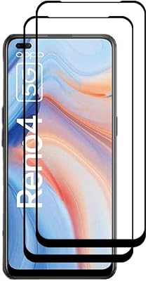 Protection d'écran compatible avec le téléphone portable oppo reno 4 5g, en verre