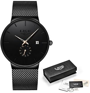 Montre - horloge à quartz montre de sport pour hommes de marque de luxe célèbre robe montres de mode homme unisexe ultra mince montre-bracelet para hombre (rose noire émirats arabes unis). Diaytar : Faites des achats intelligents en quelques clics