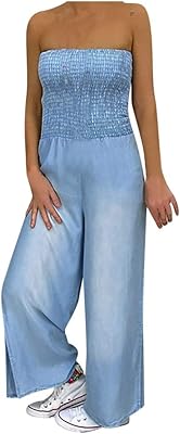 Faux baggy romper épaule salopette denim combishort plus femmes hors taille combinaison femme