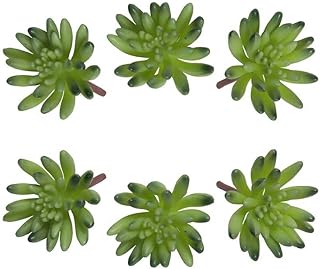6 pièces yatai fausse plante succulente echeveria plantinhas fausses fleurs plantes arbustes