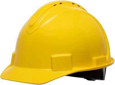 Casque de sécurité north ventilé à bord court honeywell jaune