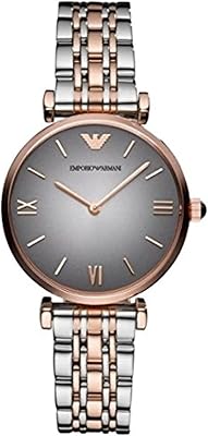 Montre classique avec bracelet en acier inoxydable pour femme d'emporio armani - ar1725