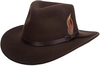 Chapeau en feutre cassable scala classico pour hommes noir taille unique