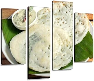 Impression sur toile avec petit-déjeuner traditionnel du kerala, appam ou kalappam ou velappam