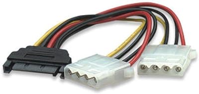 Répartiteur molex femelle y 15 broches vers double sata 4 broches