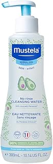 Eau nettoyante mustela pour bébé eau micellaire sans rinçage avec avocat naturel