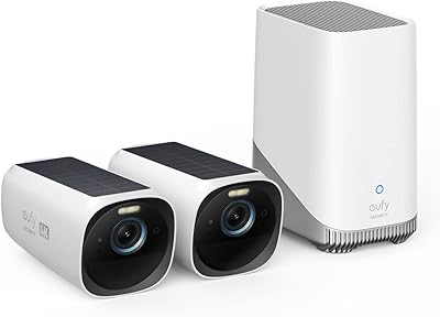 Caméra de sécurité extérieure sans fil eufy cam 3, caméra de sécurité