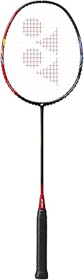 Raquette de badminton transparente astrox yonex 01 4u, noir/rouge, 4ug4
