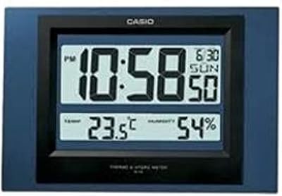 Horloge murale numérique casio id-16s-2df - bleu