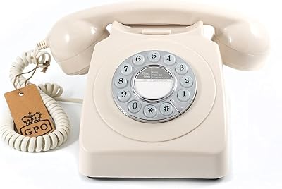 Gpo push button retro 746 - téléphone vintage, style rétro vintage, cordon bouclé