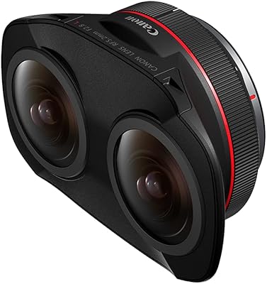 Objectif canon rf5.2mm f2.8 l double fisheye - 3d vr, 180° vr, compatible