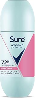Sure advanced protection pure fresh anti-transpirant roll on déodorant protection 72h pour une protection