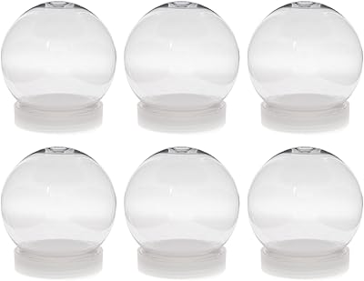 CREATIVE HOBBIES BOULE À NEIGE À EAU EN PLASTIQUE TRANSPARENT DE 4 POUCES