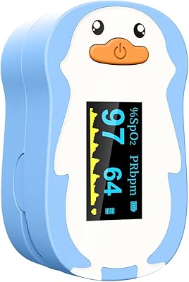 Oxymètre de pouls pour enfants compteur d'oxygène sanguin vibeat du bout des doigts
