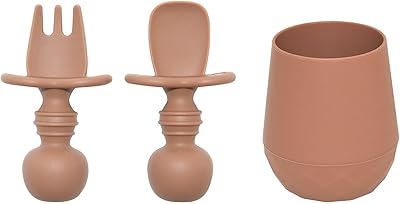 Toshaka silicone baby foodies et petite tasse (terre cuite) sans bpa sevrage
