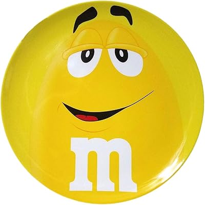 Grande assiette en mélamine m&m's world (jaune)