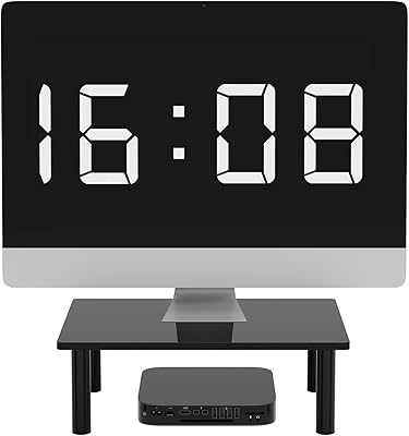 Pano mounts support de moniteur de bureau en acrylique noir taille 118
