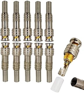 Connecteurs mâles pnc rj59 rg6 avec borne coaxiale plaquée or pour câbles