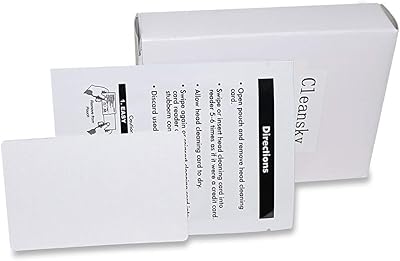 Cartes de nettoyage cr80, nettoyeur de lecteur de cartes double, cartes de nettoyage de terminal pos ck-cr80 (25 pièces). Commandez malin, vivez mieux avec Diaytar