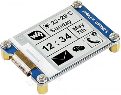 Écran e-ink colwell waveshare 154 pouces 200x200 noir et blanc pour raspberry