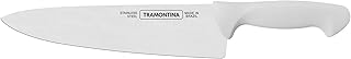 Couteau de chef tramontina avec lame premium, 10 pouces, manche blanc