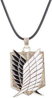 Zchiko anime attack on titan cartoon survey corps logo wings of liberty pendentif