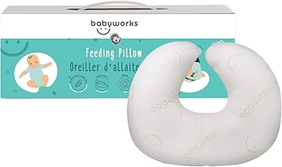 Coussin d'allaitement babyworks avec mousse à mémoire de forme, blanc, 1 pièce