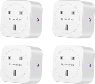 Prise intelligente tichondrius prise de minuterie wifi 16a avec surveillance de l'énergie