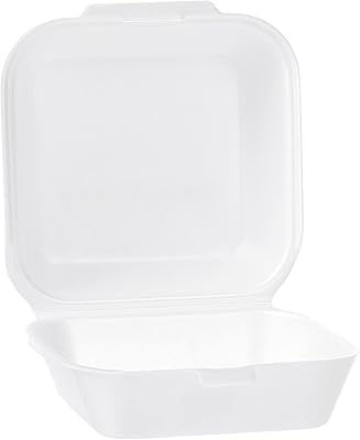 Boîte à collation jetable hot pack, sandwich, boîte à hamburger blanche (hb2w), 500