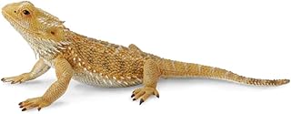 Figurine de jouet de lézard dragon barbu collecta - modèle original peint à