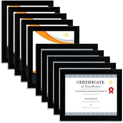 Cadre photo mural artzalio format a4 pour certificats, décoration de maison