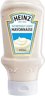 Mayonnaise heinz lite en bouteille pressable à l'envers, 400 ml. Diaytar : Où chaque achat est une victoire pour votre budget
