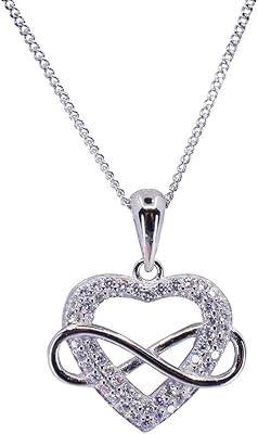 Sincèrement pour vous collier de saint-valentin avec pendentif cœur infini en argent. Diaytar Sénégal : Des produits pour toute la famille à prix cassés